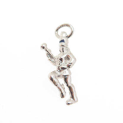 925 Sterling Silver Antique Grand Marshall Parade Minimalist Charm Pendant