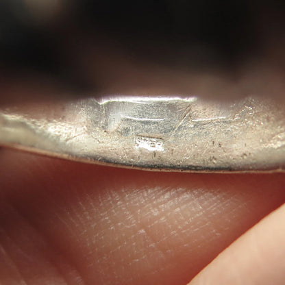 925 Sterling Silver Vintage Ribbed Rope Ring Size 8.5
