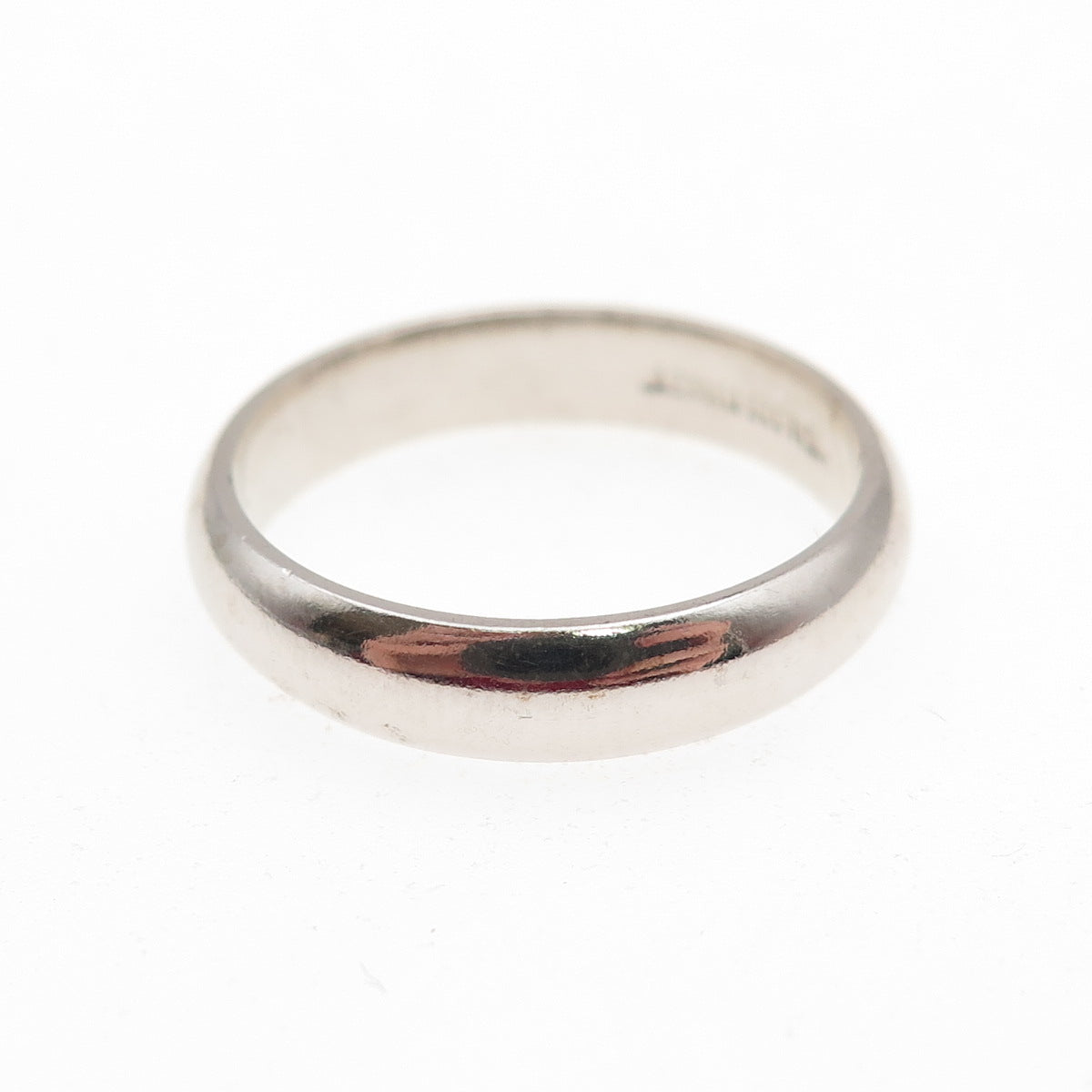925 Sterling Silver Vintage Classic Wedding Band Ring Size 7.25