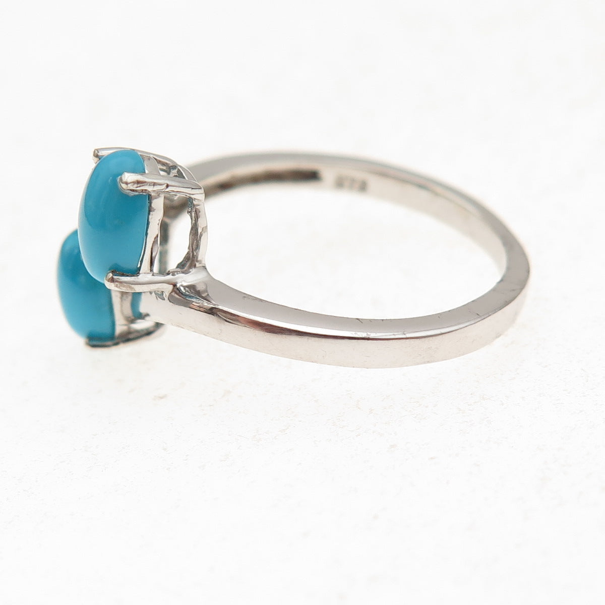Chuck Clemency 925 Sterling Silver Real Sleeping Beauty Turquoise Ring Size 8