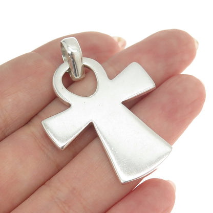 925 Sterling Silver Vintage Mexico Egyptian Ankh Pendant
