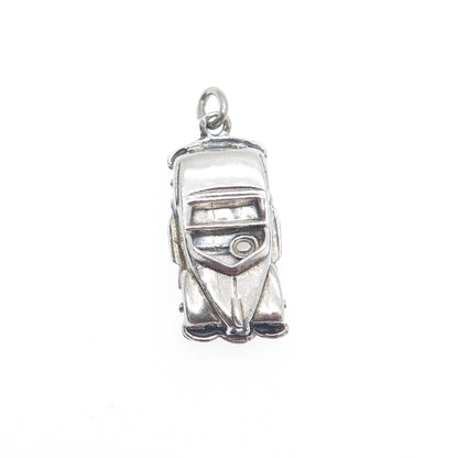 JEWELART 925 Sterling Silver Vintage Cabriolet Car Charm Pendant