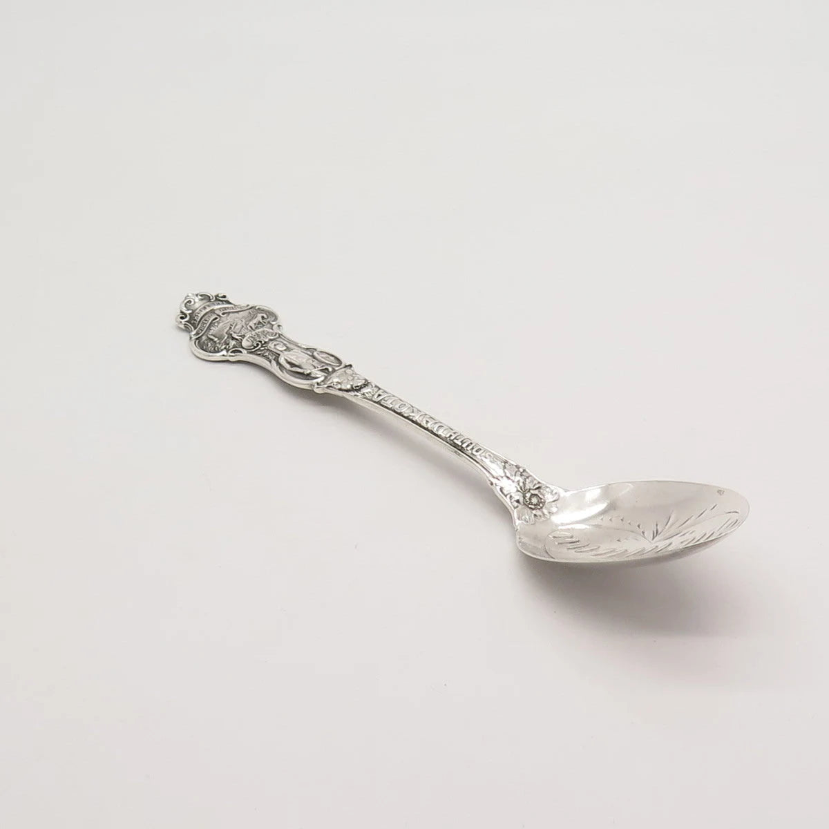 925 Sterling Silver Antique R. Wallace & Sons Mfg. Co "Old State House" Spoon