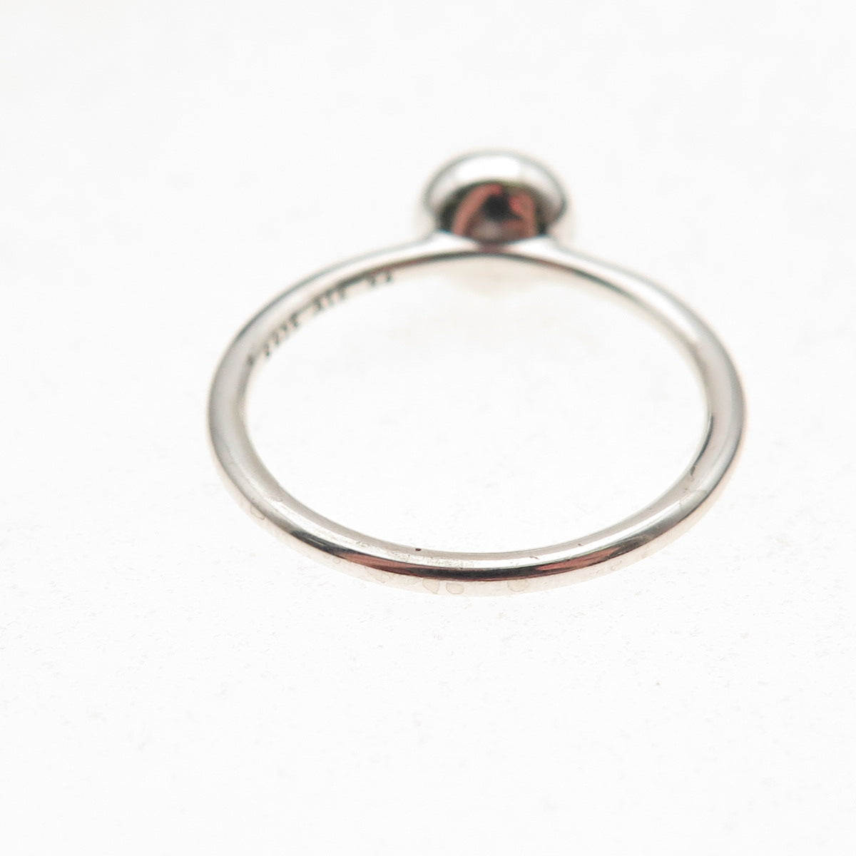 Pandora Sterling Silver Real Gray Moonstone June Birthday Blooms Ring Size 6.75