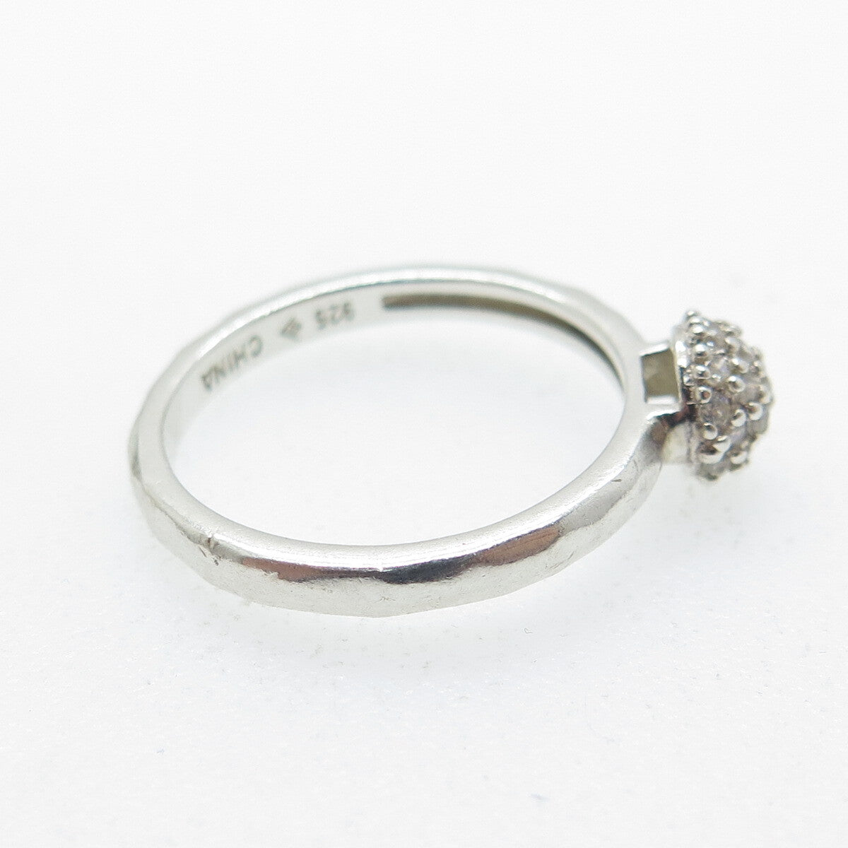 SILPADA 925 Sterling Silver Round-Cut C Z Ball Ring Size 7