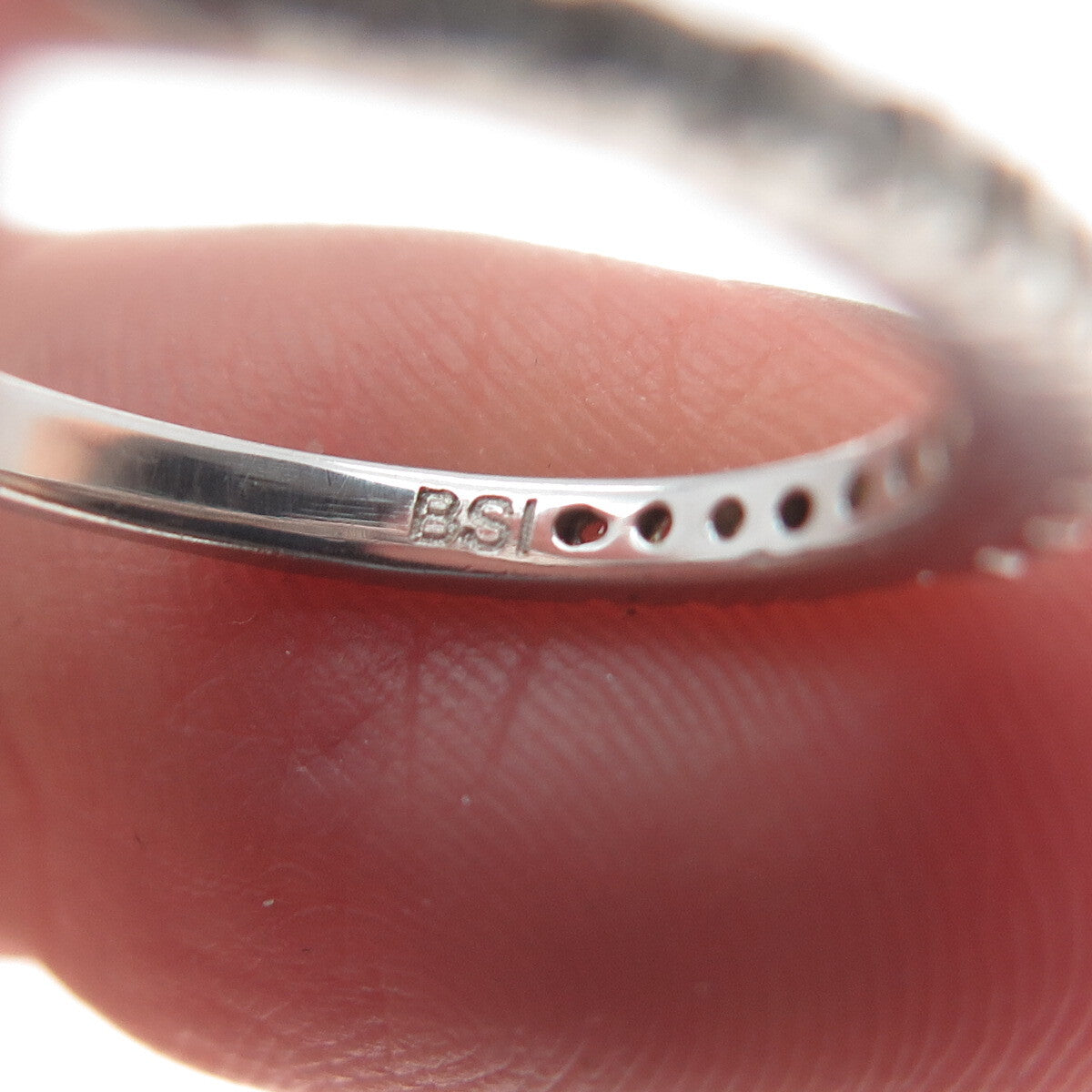 925 Sterling Silver Round-Cut Shaped C Z Ring Size 5.5