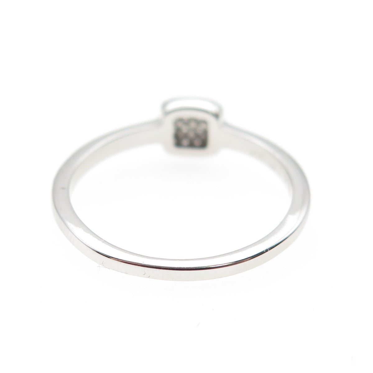 925 Sterling Silver Round-Cut C Z Engagement Ring Size 7