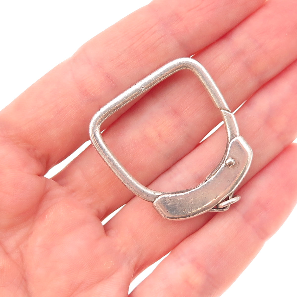 925 Sterling Silver Vintage Lobster Lock Key Ring Holder