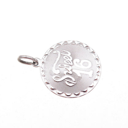 Spencer 925 Sterling Silver Vintage Sweet 16 Charm Pendant