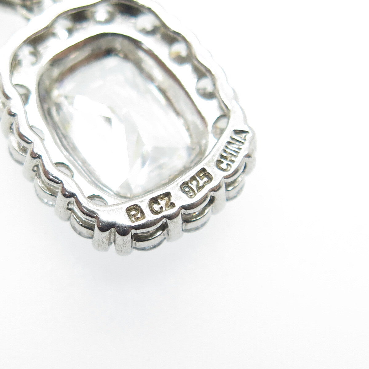 ROSS SIMONS 925 Sterling Silver Multi-Cut C Z Sparkle Pendant