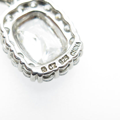 ROSS SIMONS 925 Sterling Silver Multi-Cut C Z Sparkle Pendant