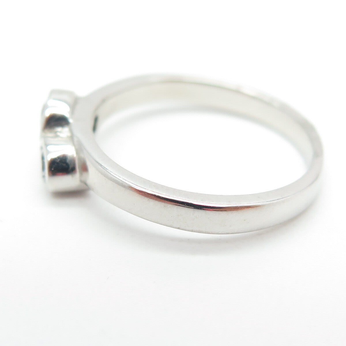 925 Sterling Silver Round-Cut C Z Ring Size 5.75