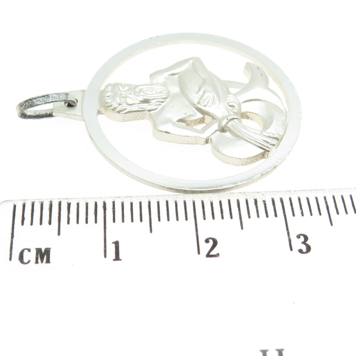 KREMENTZ 925 Sterling Silver Vintage Germany Aquarius Zodiac Sign Pendant