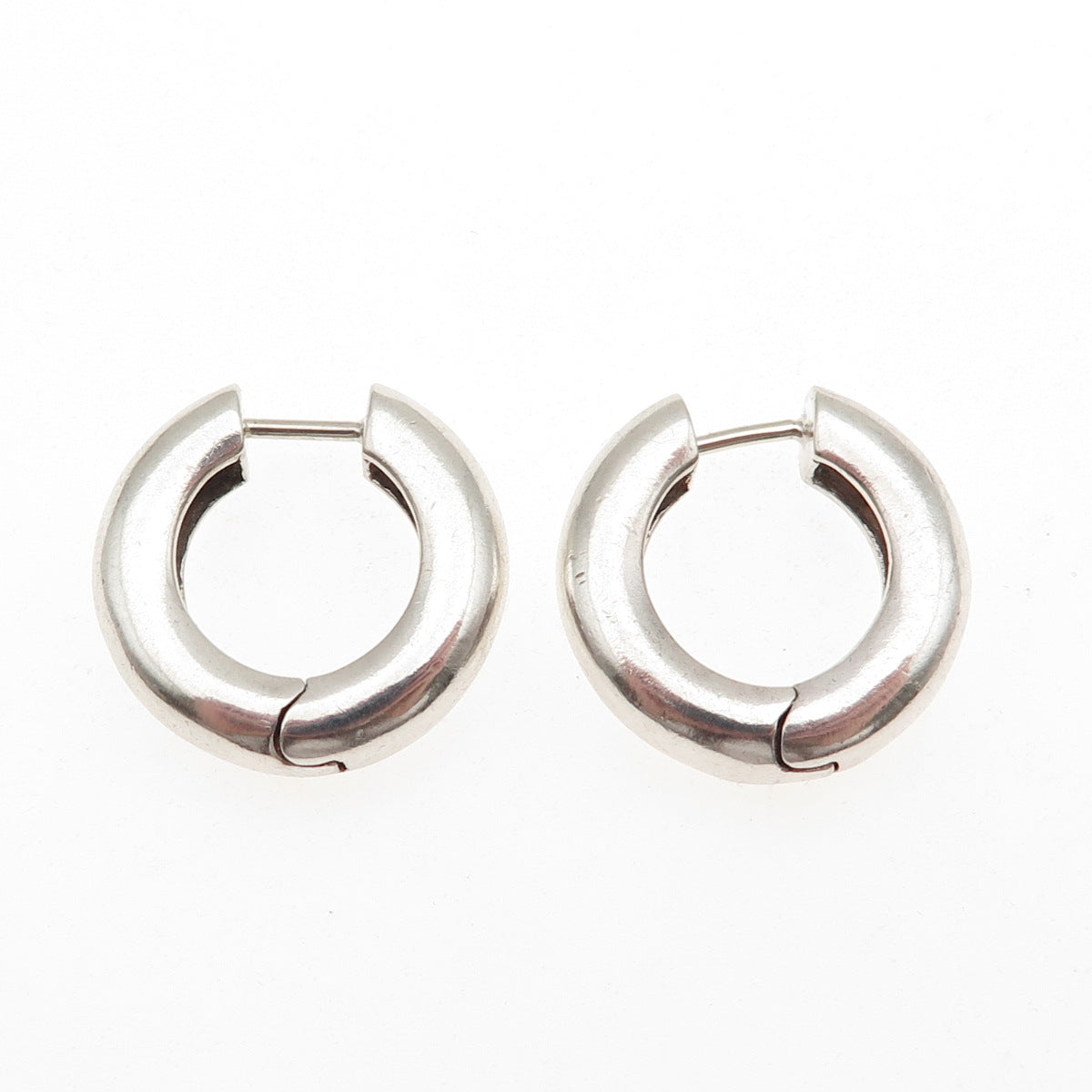 925 Sterling Silver Vintage Hoop Earrings
