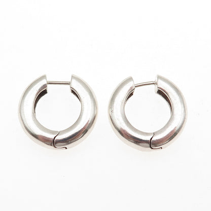 925 Sterling Silver Vintage Hoop Earrings
