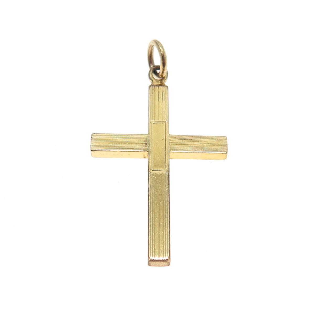 HENRY F BARROWS 1/20 12K Gold Filled Antique Engraved Cross Pendant