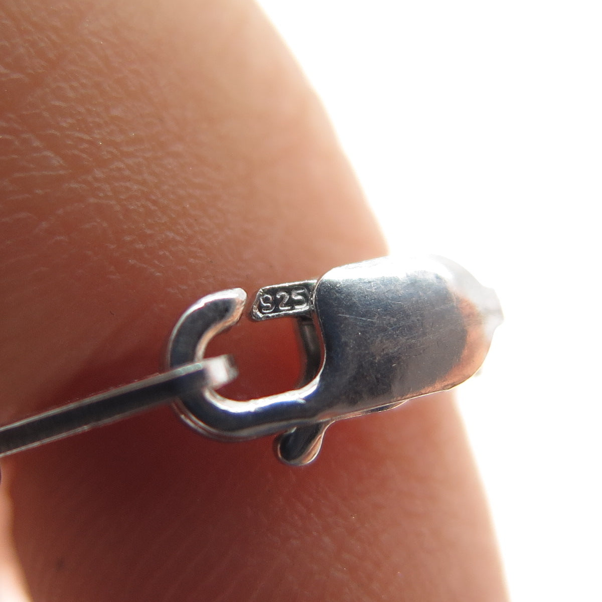 KARIZIA KA 1772 Sterling Silver 10K Gold Real Diamond Heart Chain Necklace 18"