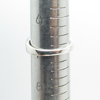 SUN 925 Sterling Silver Real Round-Cut Diamond Bypass Ring Size 7