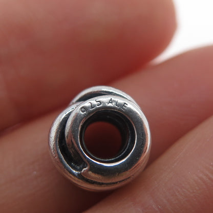 PANDORA 925 Sterling Silver & Gold Cluster Slide Bead Charm