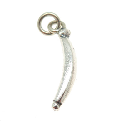 925 Sterling Silver Vintage Banana Minimalist Charm Pendant