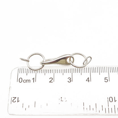 925 Sterling Silver Vintage Bracelet / Necklace Hook Lock Clasp