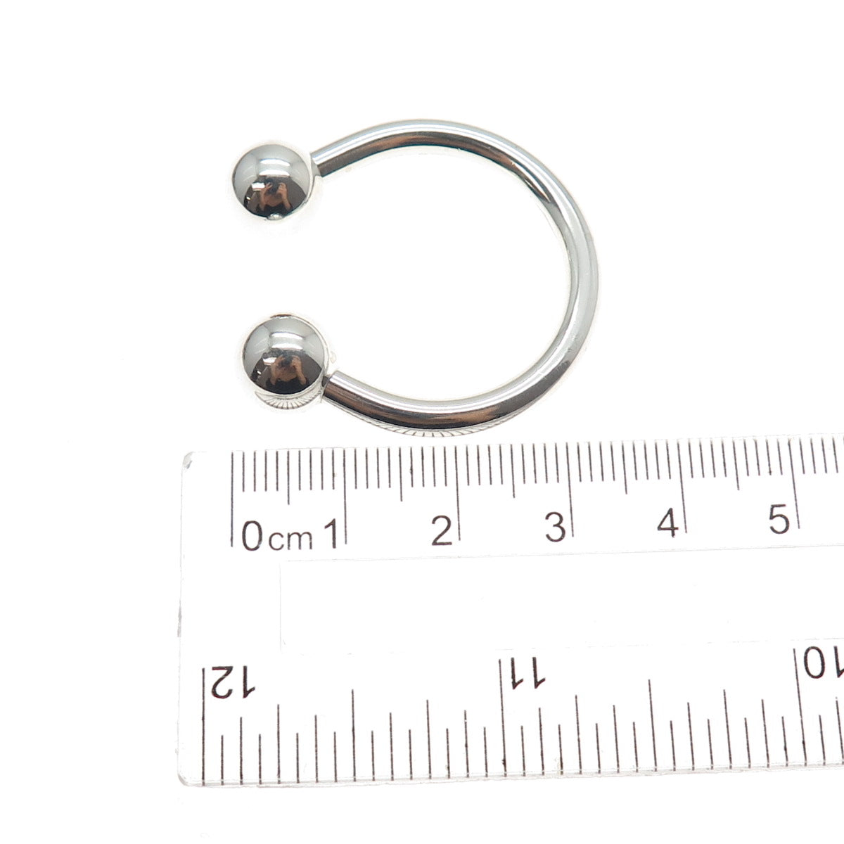 TIFFANY & CO 925 Sterling Silver Vintage 2001 Screw-Off Ball Key Ring