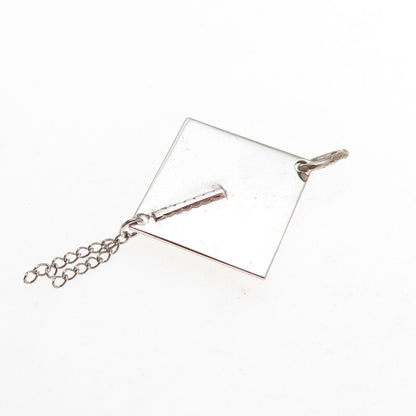 Spencer Co. 925 Sterling Silver Vintage Graduation Hat Mini Charm Pendant