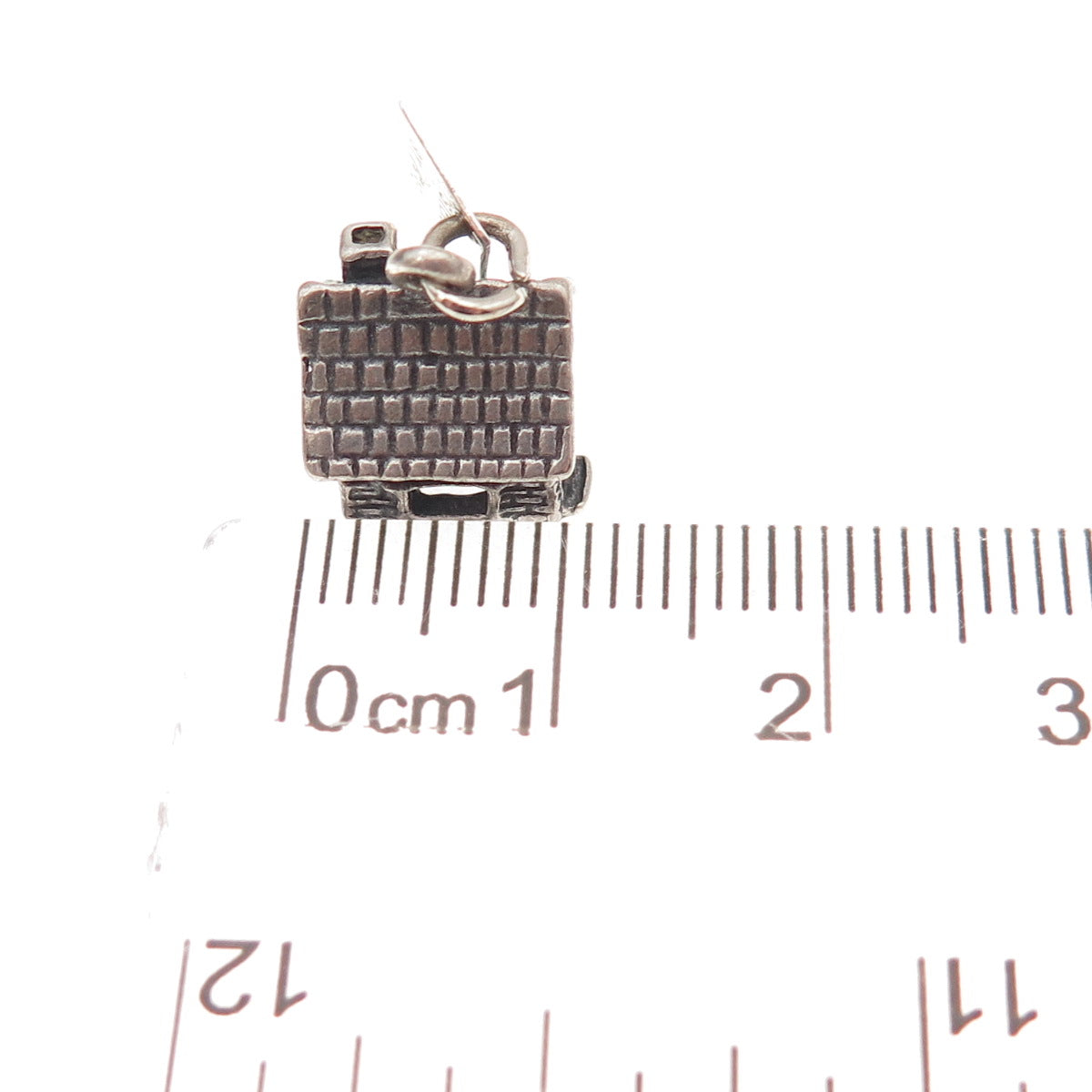 Bell Trading Post 925 Sterling Silver Vintage Cottage Texas 3D Charm Pendant