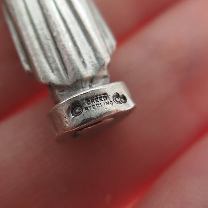 CREED 925 Sterling Silver Vintage St. Leon Minimalist 3D Charm Pendant