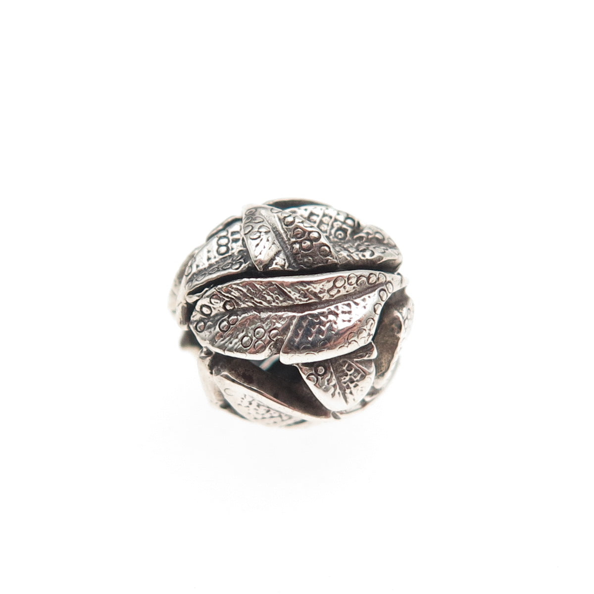 Trollbeads LAA 925 Sterling Silver Angel's Feathers Slide Bead Charm