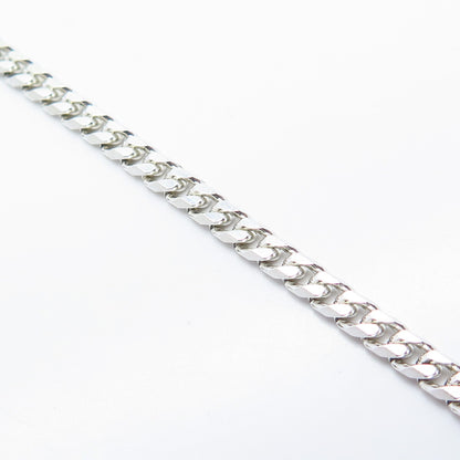 925 Sterling Silver Cuban Link Bracelet 8"