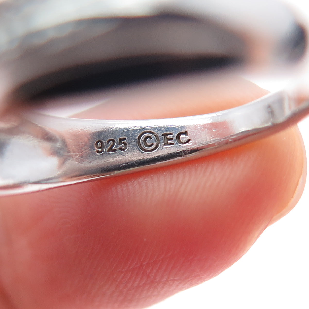 925 Sterling Silver Real Round-Cut Diamond Swirl Flower Ring Size 7