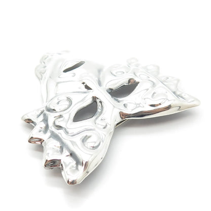 925 Sterling Silver Vintage Mexico Mask Pin Brooch