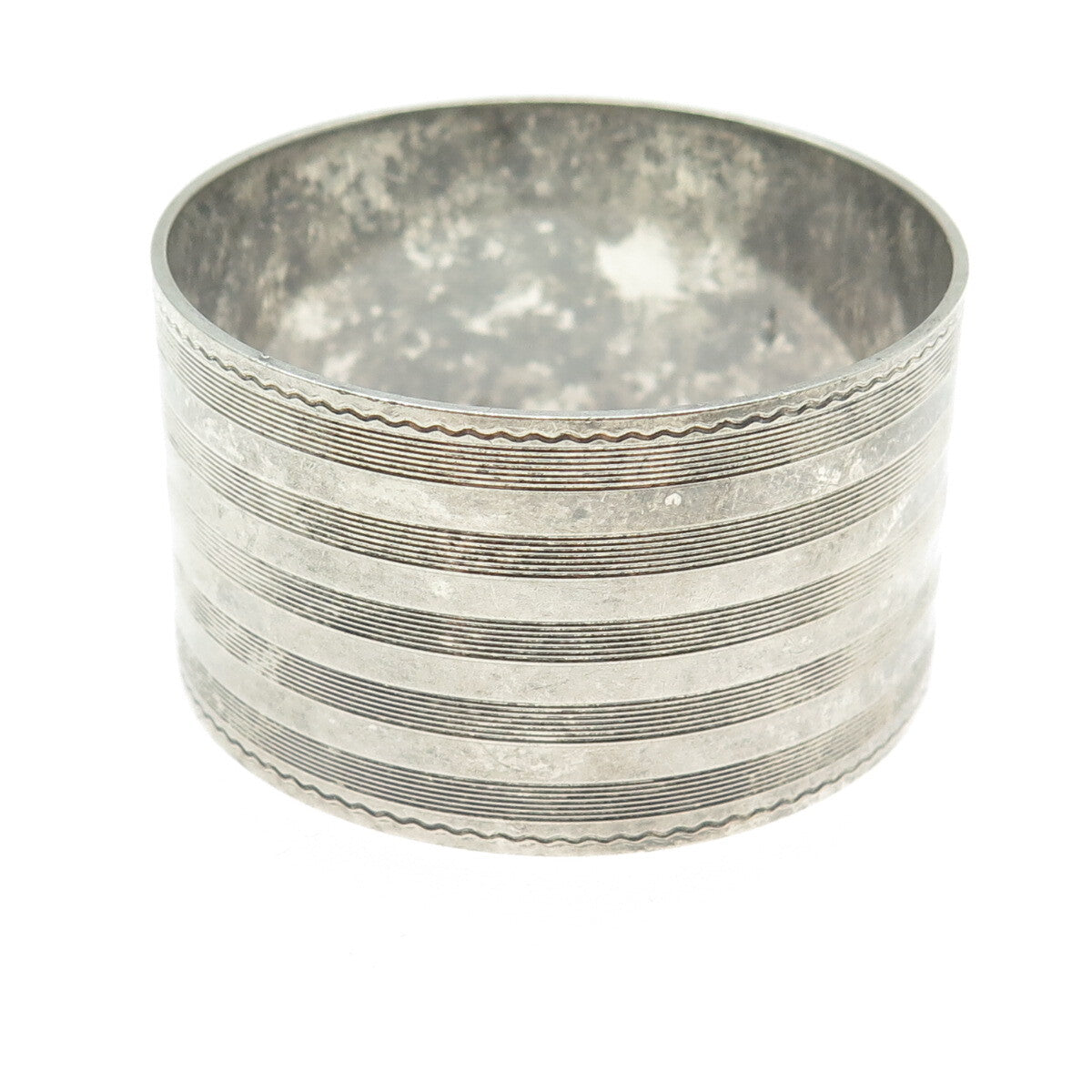 SIMONS BROTHERS Sterling Silver Antique Art Deco Engravable Napkin Ring Holder