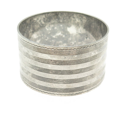 SIMONS BROTHERS Sterling Silver Antique Art Deco Engravable Napkin Ring Holder
