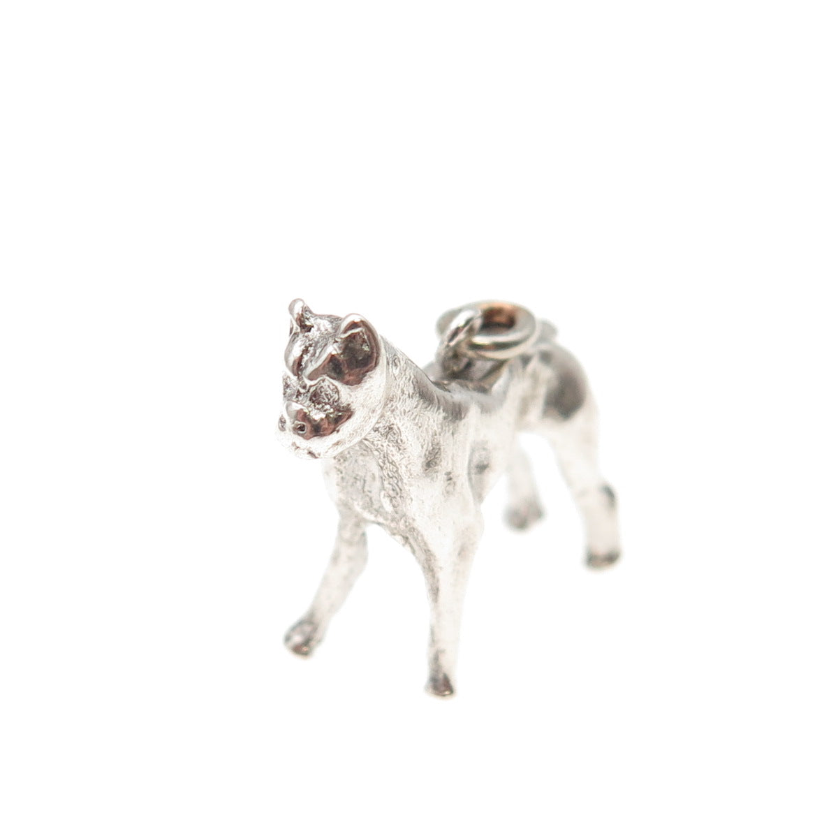 925 Sterling Silver Vintage Doberman 3D Mini Charm Pendant