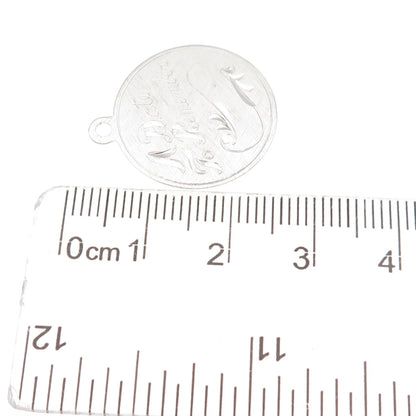 Wells 925 Sterling Silver Vintage A Date To Remember Charm Pendant