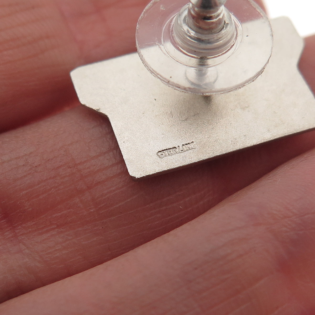 925 Sterling Silver Vintage Symbol of People Tie Tack / Lapel Pin