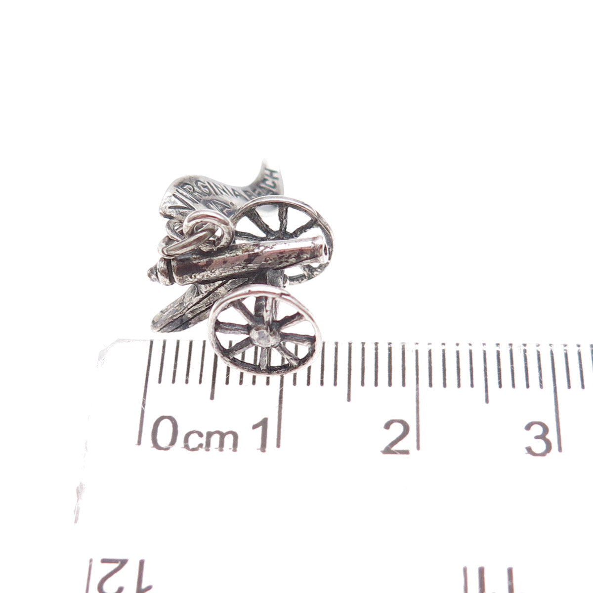 Pacific Jewelry 925 Sterling Silver Vintage Cannon Oxidized 3D Charm Pendant