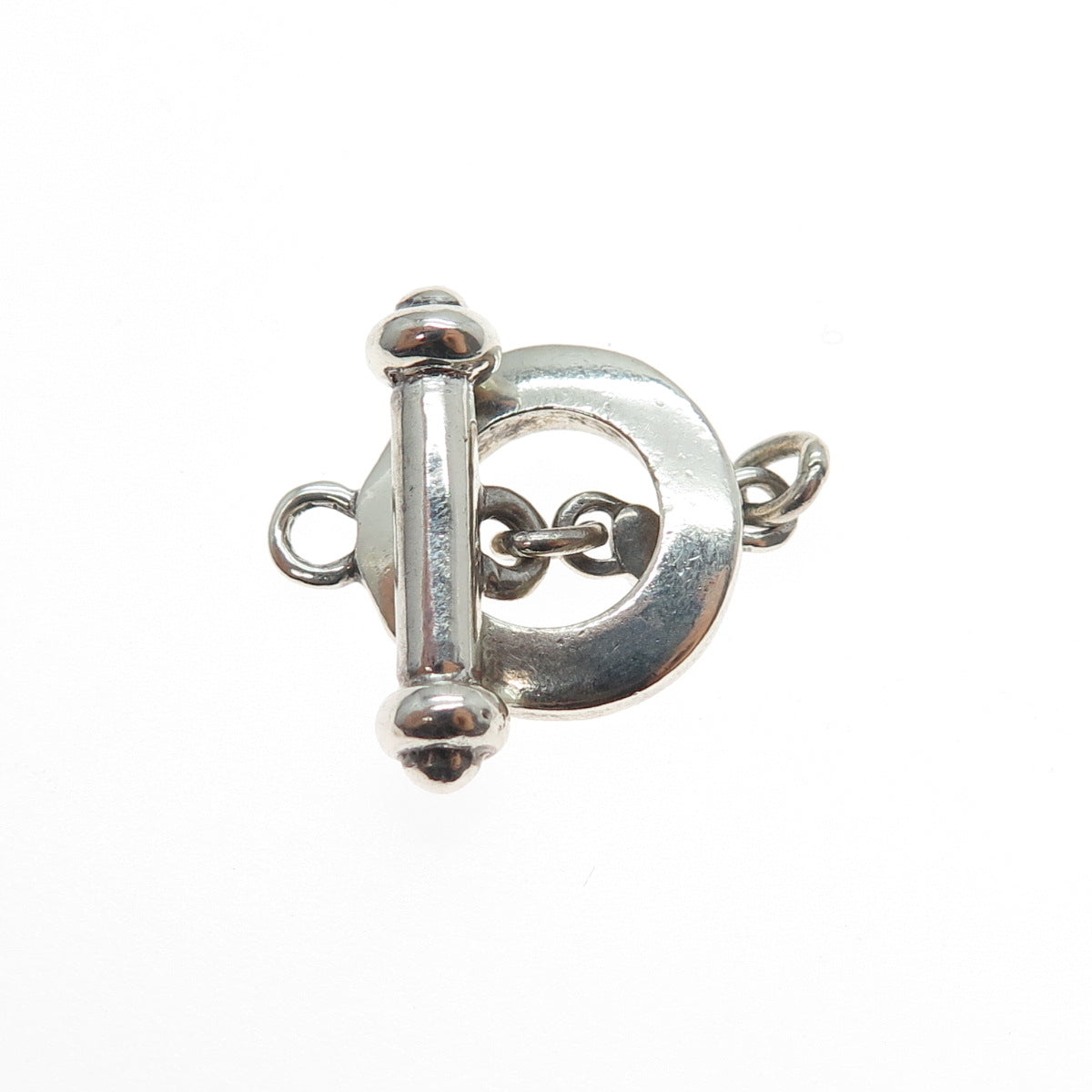 CAROLEE 925 Sterling Silver Vintage Bracelet / Necklace Toggle Lock