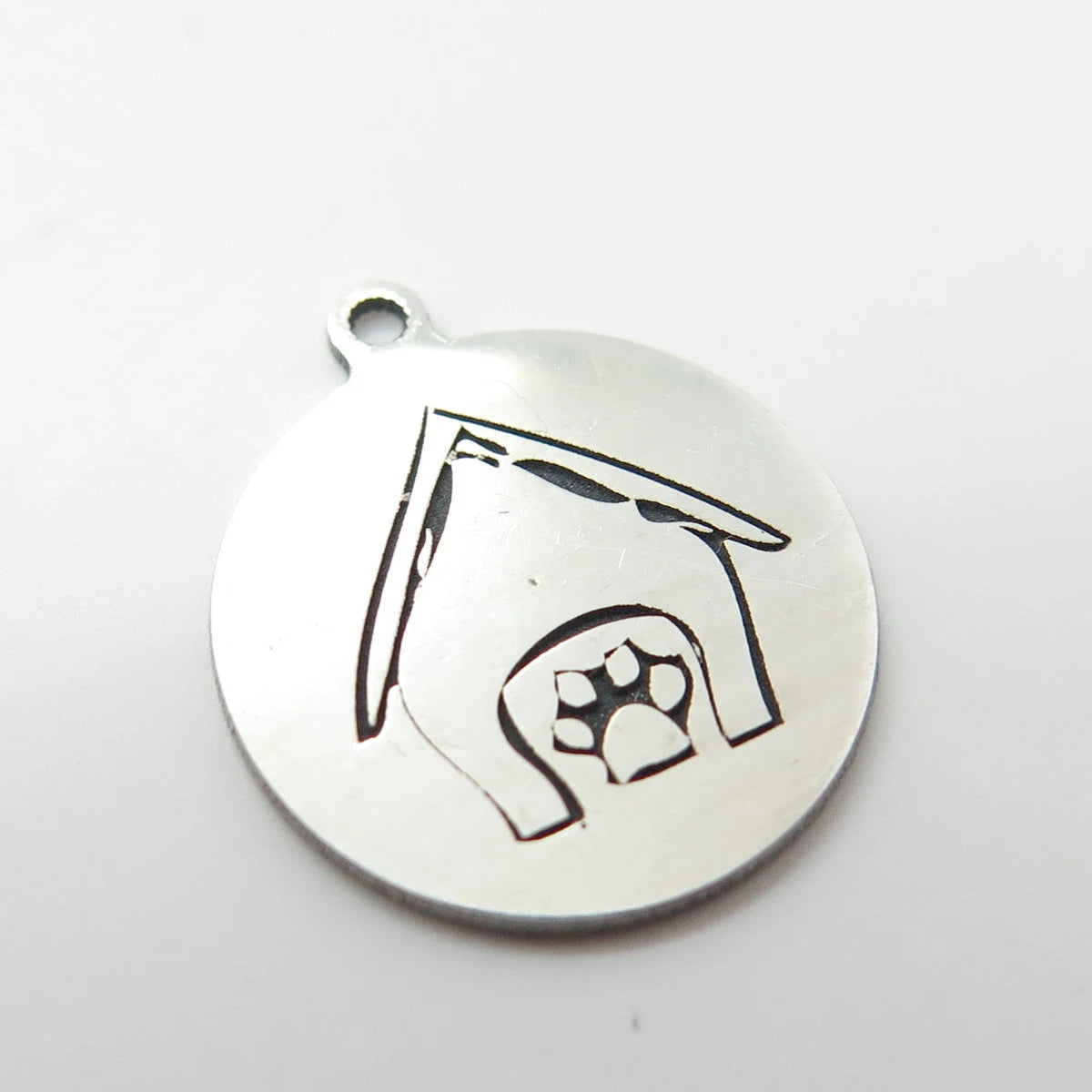 925 Sterling Silver USA Two In Town Dog House Charm Pendant