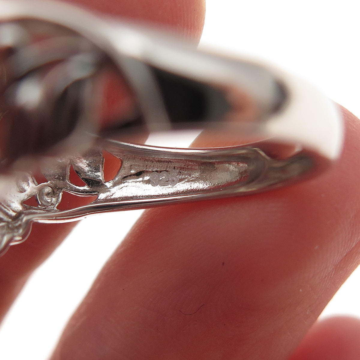 925 Sterling Silver Real Sleeping Beauty Turquoise Floral Ring Size 8