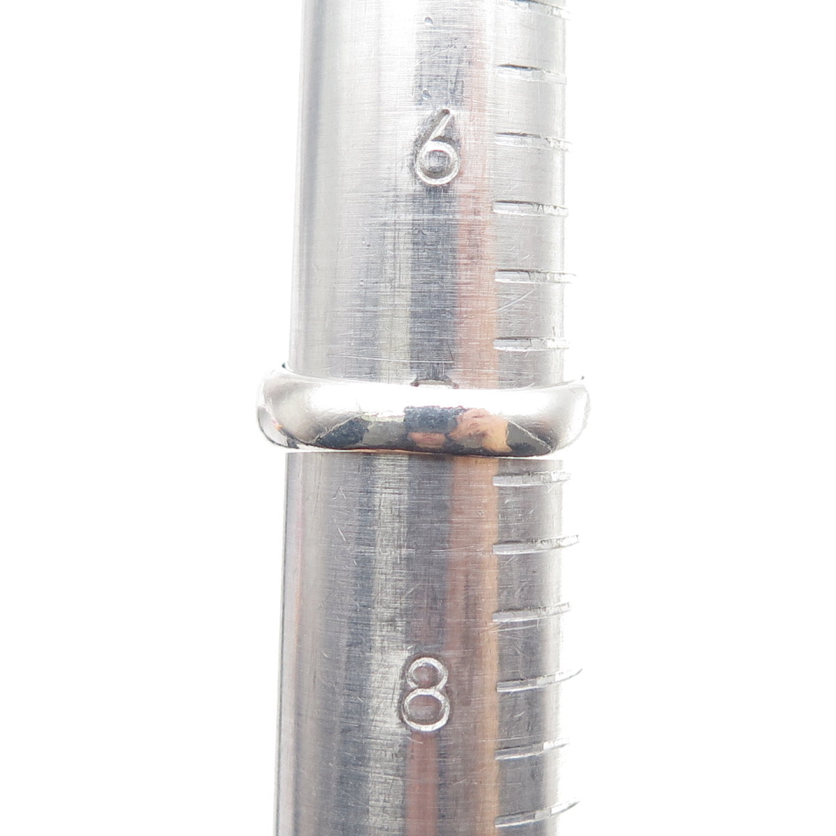 925 Sterling Silver Vintage Woven Oxidized Ring Size 7.25