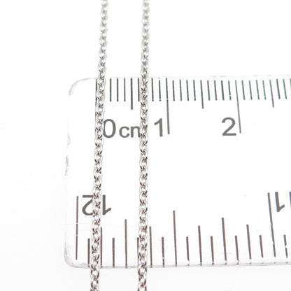 ANNIKA WITT 925 Sterling Silver Real Amethyst Cable Chain Necklace 16"