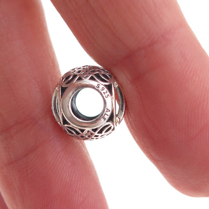 Pandora 925 Sterling Silver C Z Letter I Slide Bead Charm