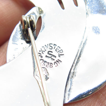 925 Sterling Silver Vintage Mexico Modernist Pin Brooch