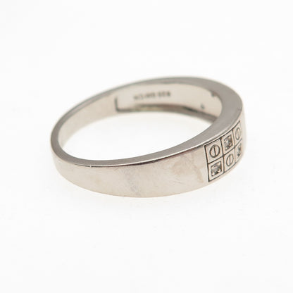 925 Sterling Silver Round-Cut C Z Ring Size 10.25