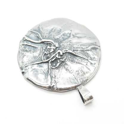 925 Sterling Silver Vintage Modernist Pendant