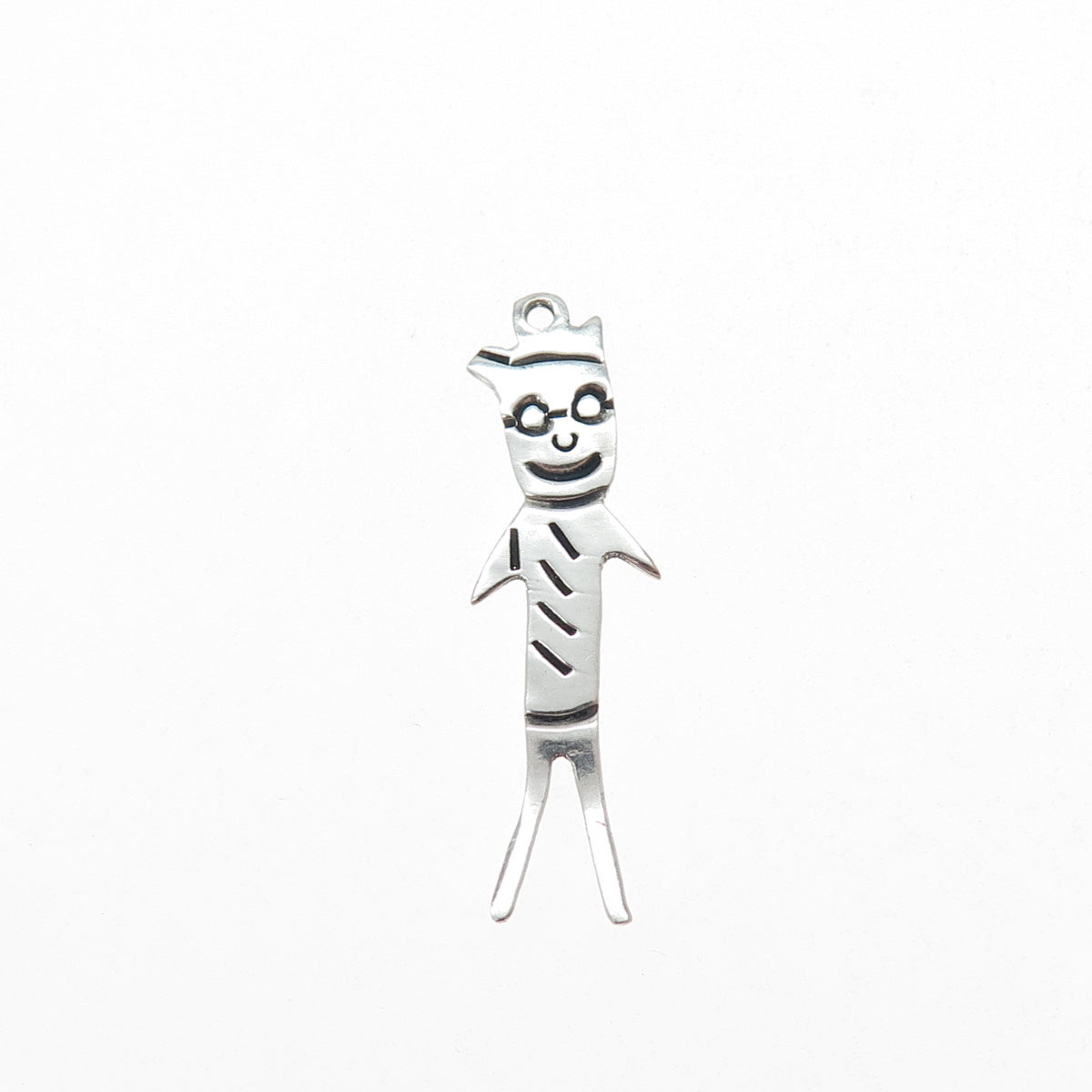 SILVERADO 925 Sterling Silver Vintage Mexico Cartoon Character Charm Pendant