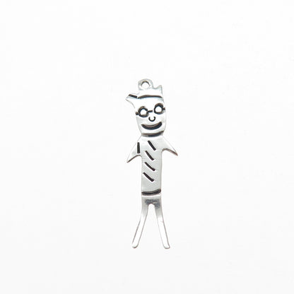 SILVERADO 925 Sterling Silver Vintage Mexico Cartoon Character Charm Pendant